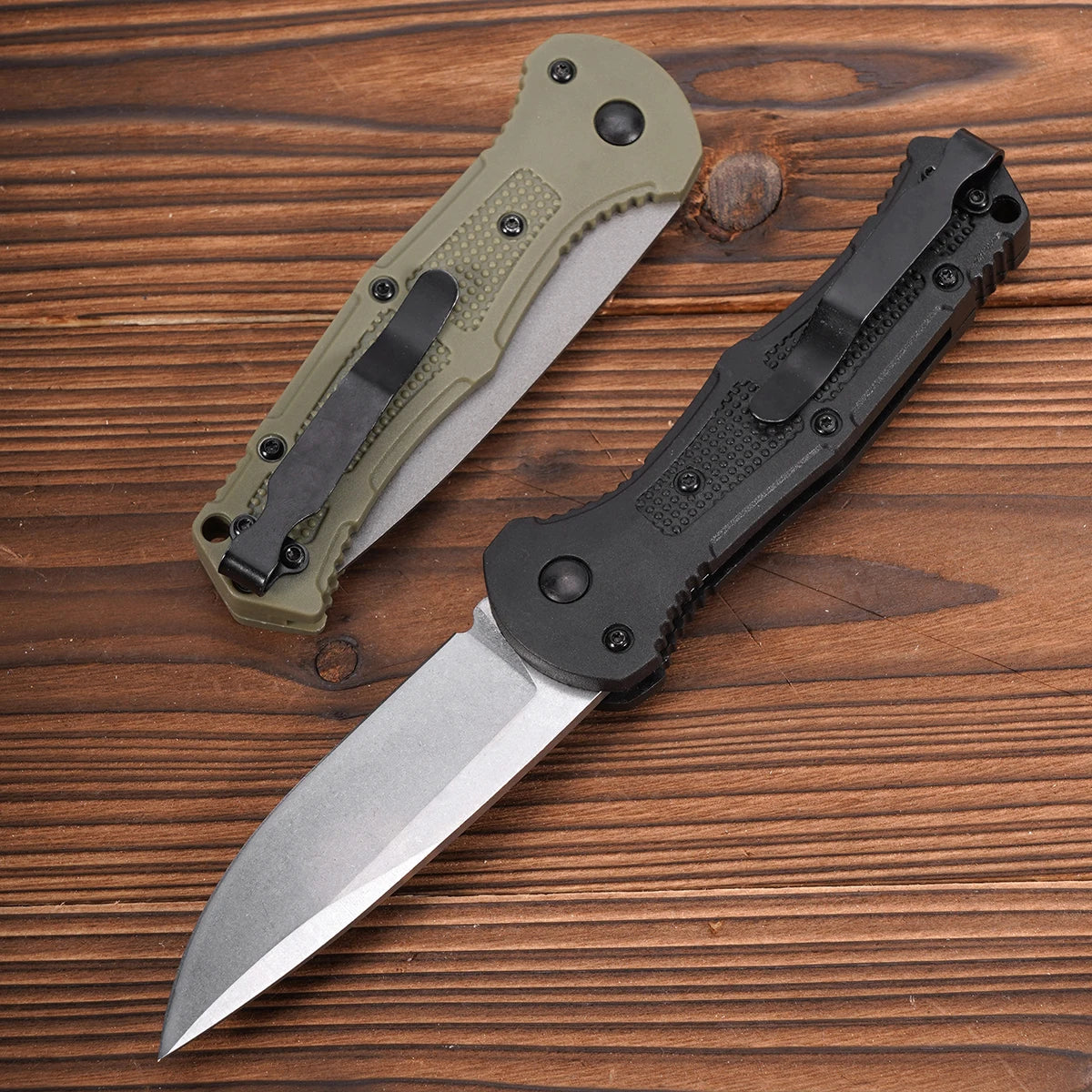 No Outdoor EDC Folding Pocket Knife D2 Steel Blade