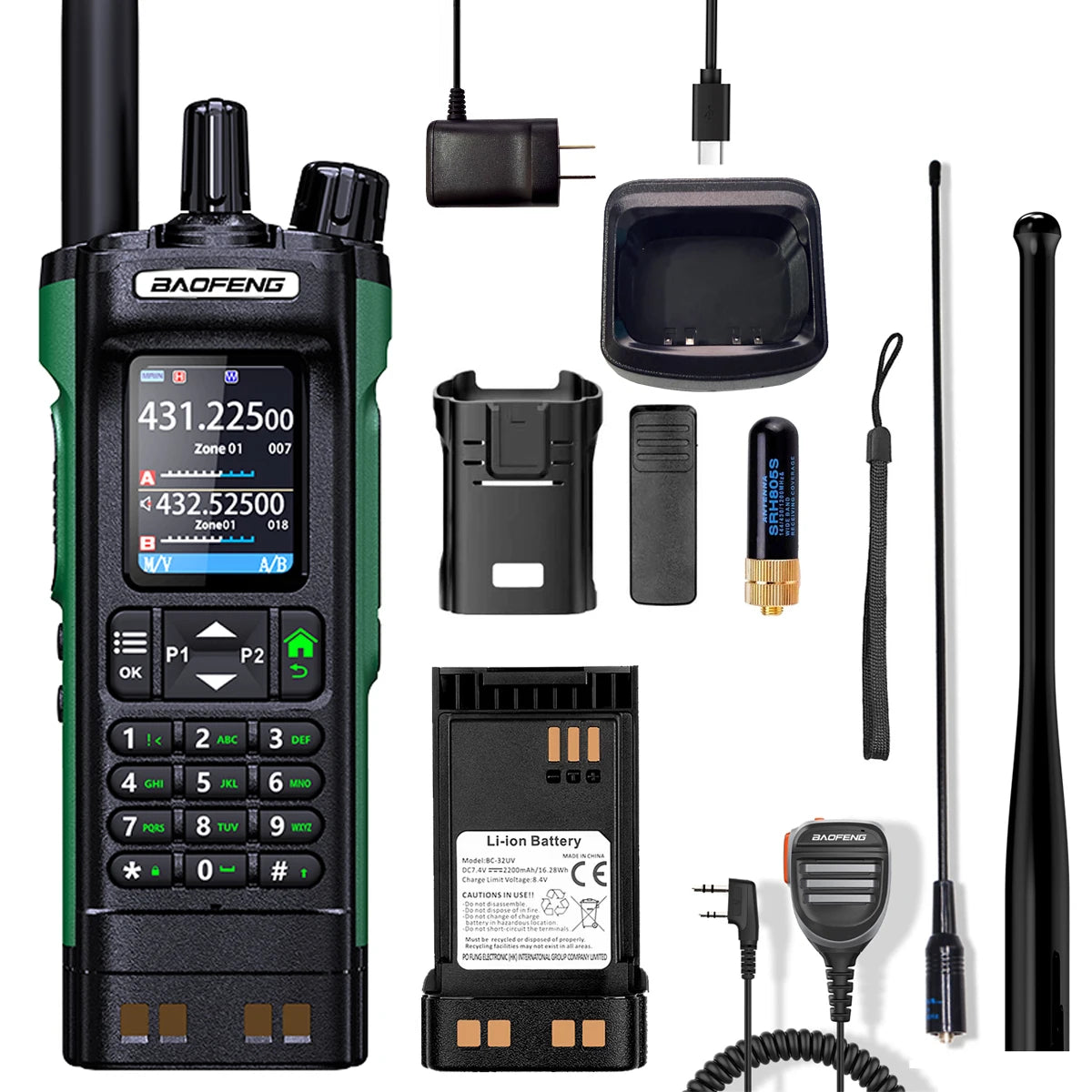 Baofeng DM32UV DMR GPS 10W Multi Band Walkie Talkie