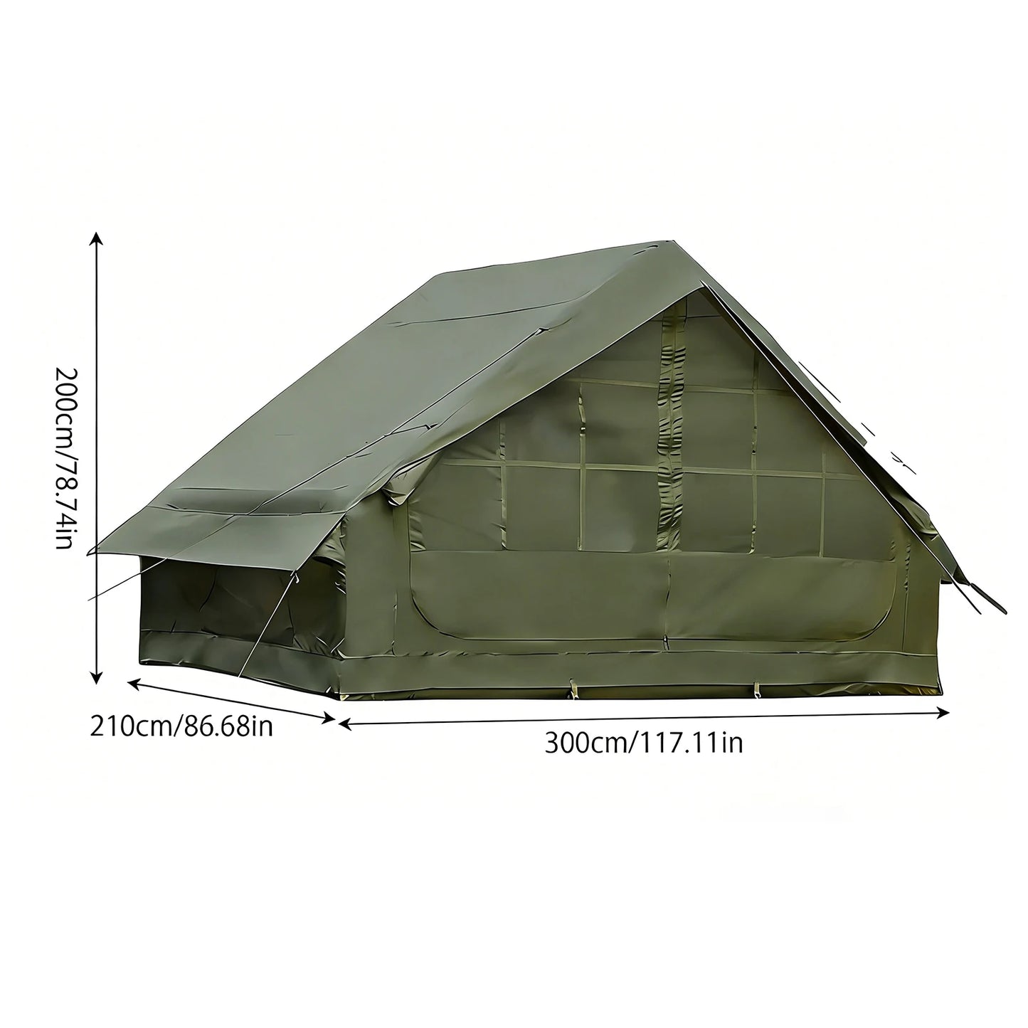 Pakicetus Inflatable Camping Tent With Skylight Breathable Mesh