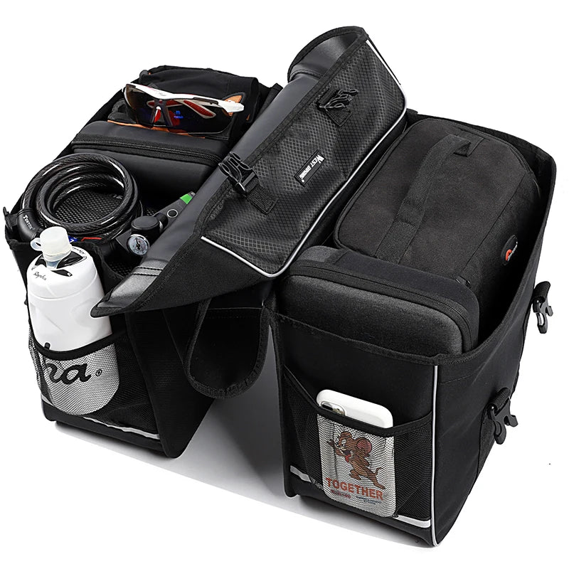West Biking Multifunctional Saddle Bag Waterproof Bike Rack Bag