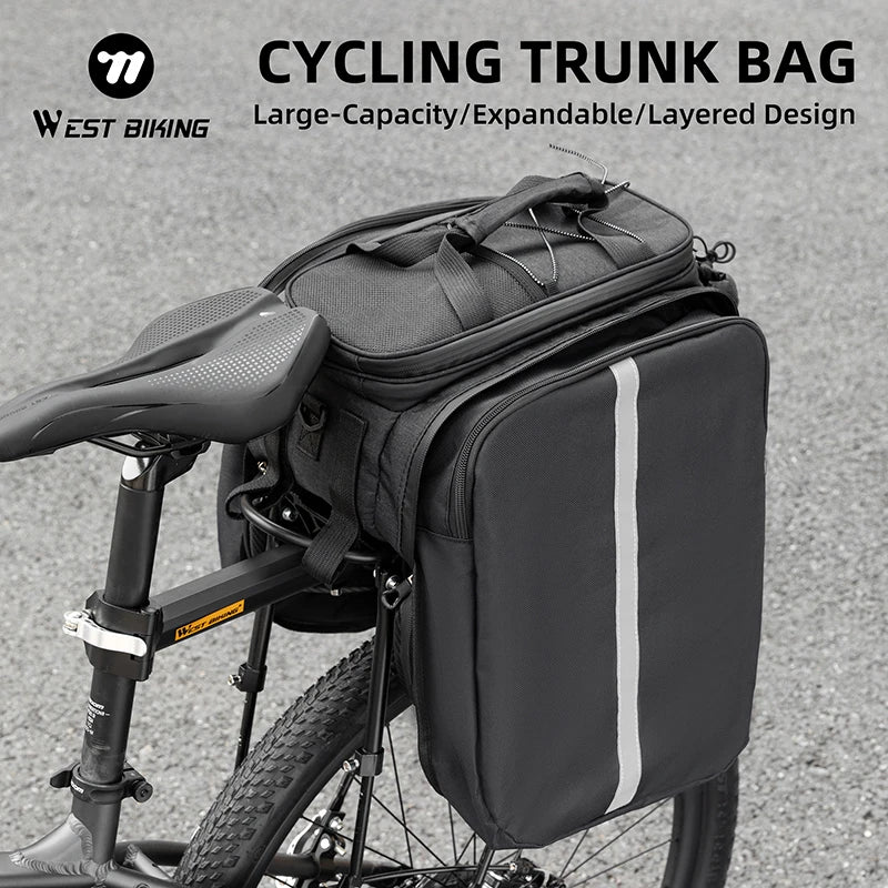 West Biking Large Capacity EVA Bicycle Rear Seat Bag MTB