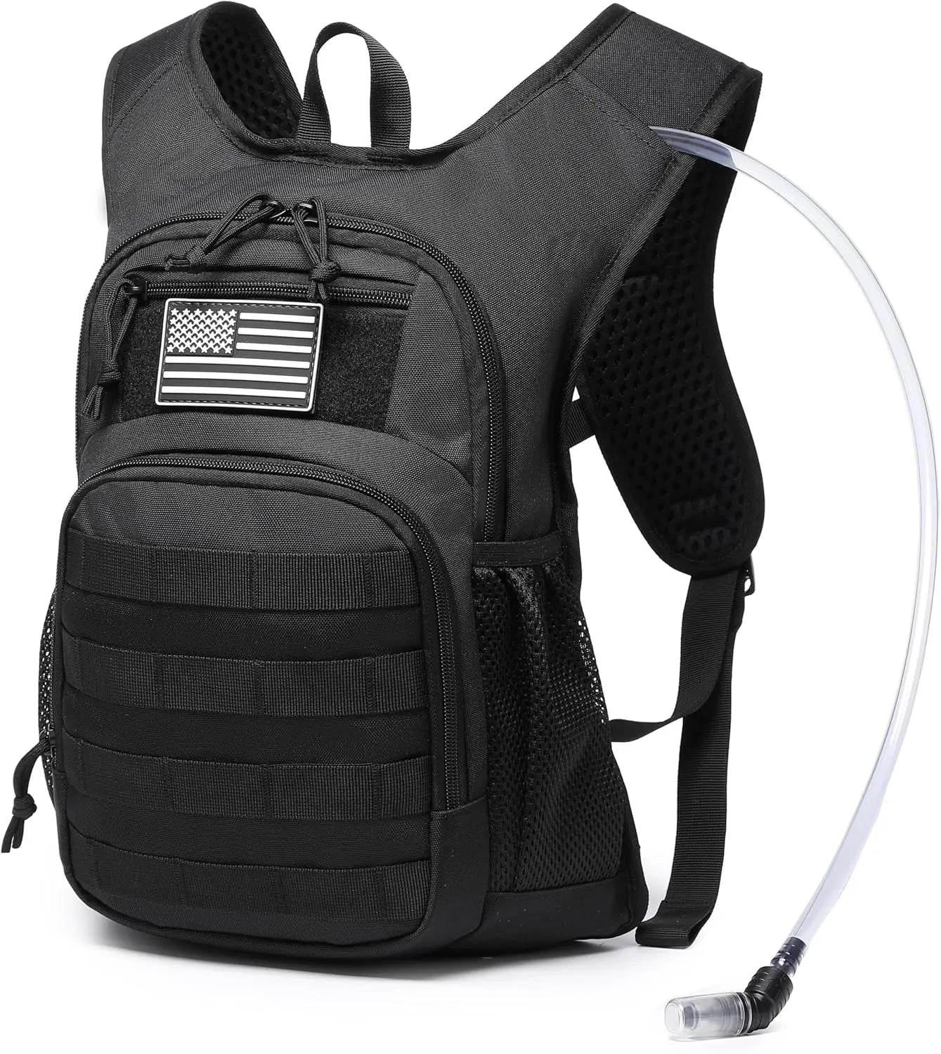Hydration Backpack With 8L Capacity Water Bladder For Hiking Tactical Molle Pack