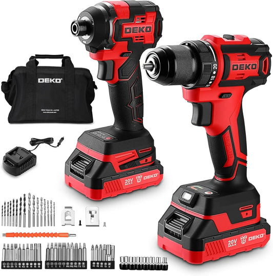 20V Brushless Drill And Impact Driver Combo Kit With 2x2.0Ah Batteries