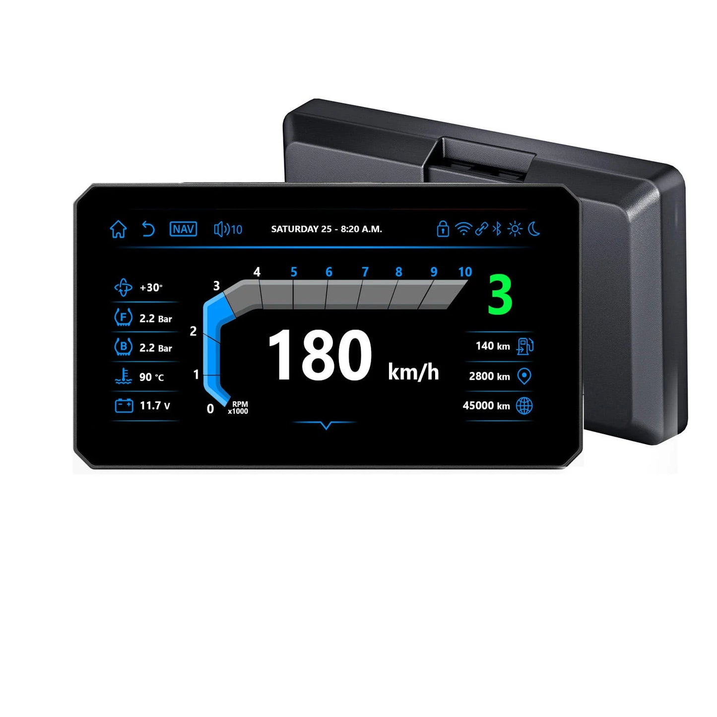 RICOEL Motorcycle Navigation With Wireless CarPlay Android Auto For BMW