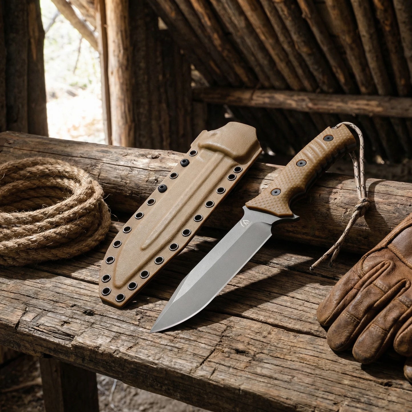 Huangfu Fixed Blade Knife With Cover For Outdoors And Survival