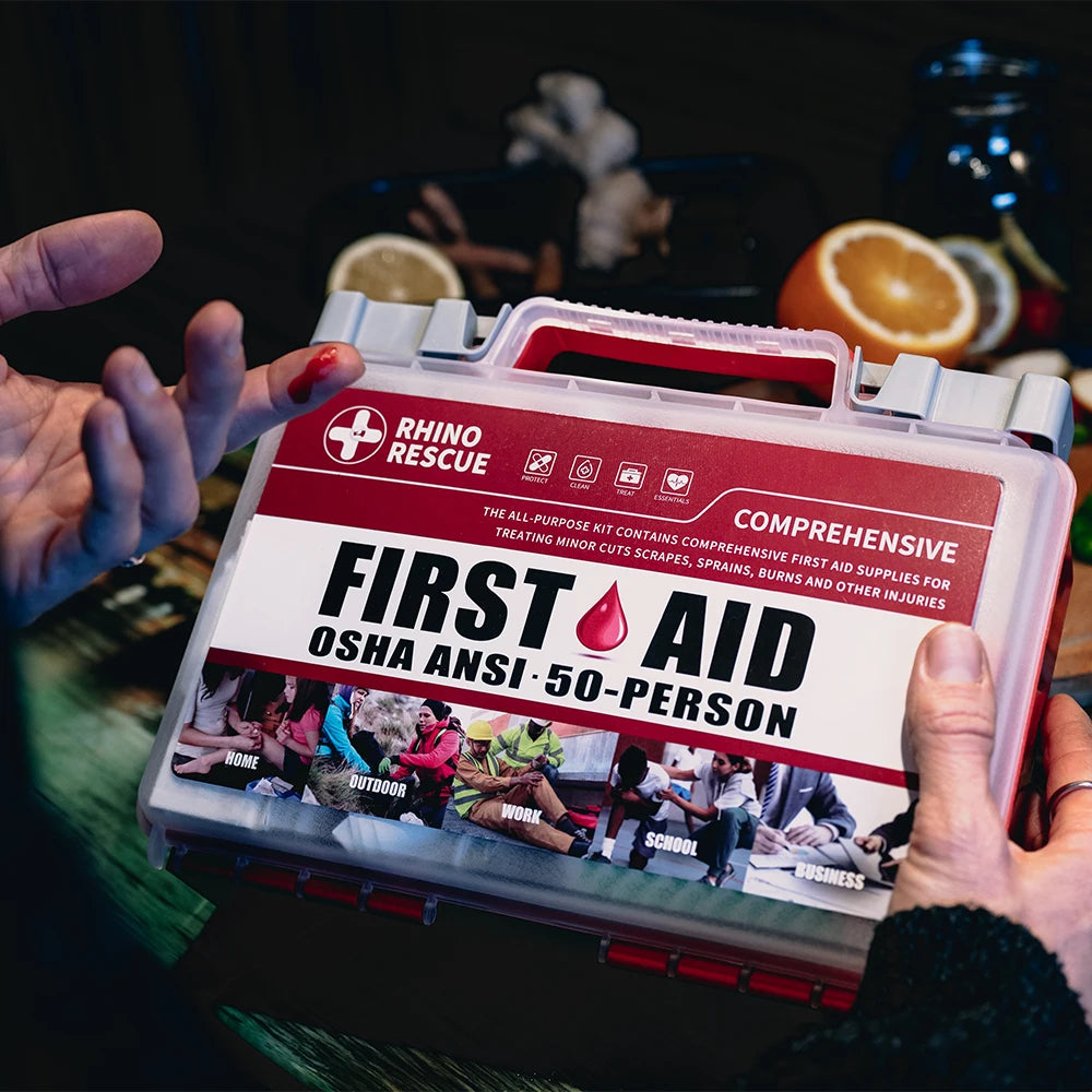 Rhino Rescue Complete First Aid Kit for Home and Office