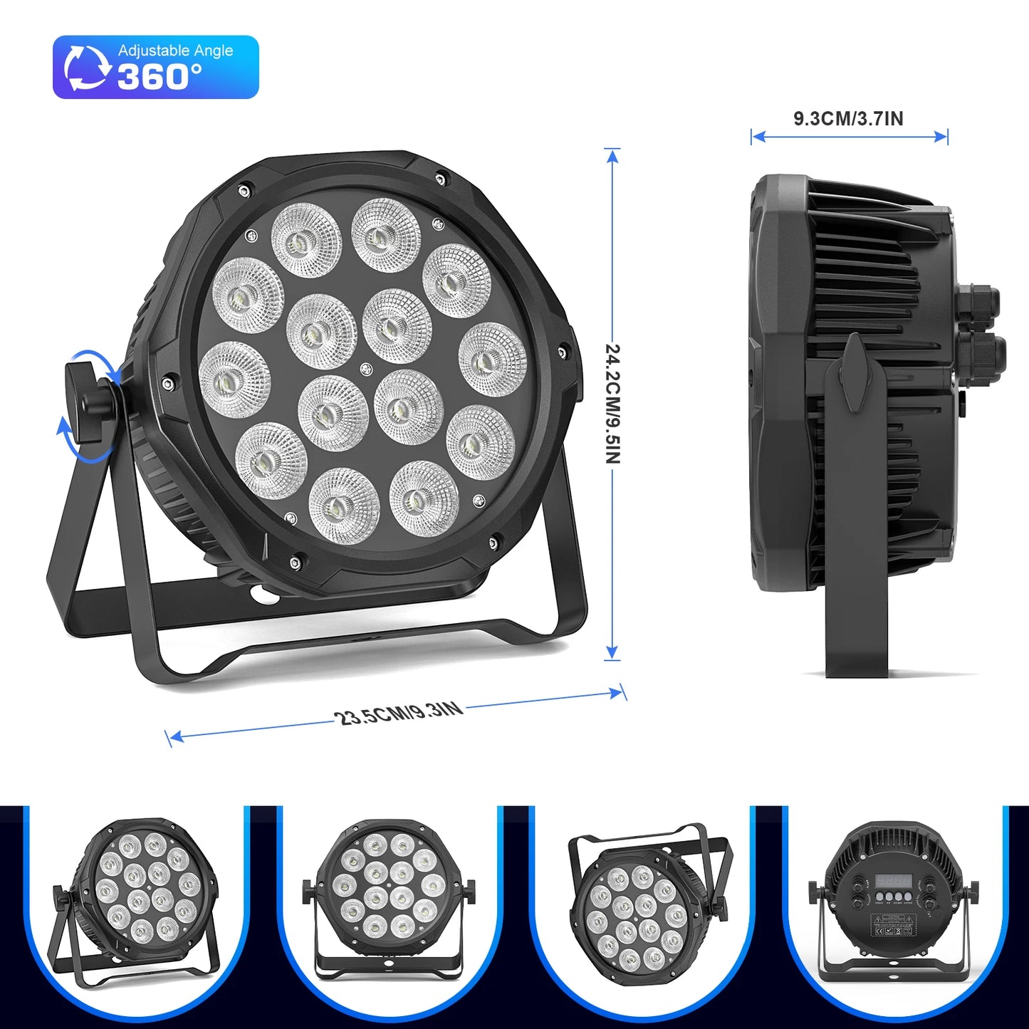 DayFlicker 210W RGBW Four In One LED Stage Par DMX512